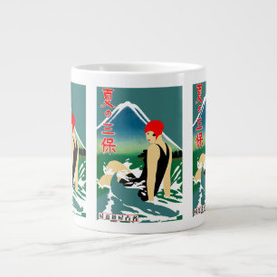 Japansk reseturism Poster 1930-talet Art Deco Girl Jumbo Mugg