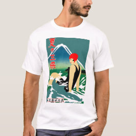 Japansk reseturism Poster 1930-talet Art Deco Girl T Shirt