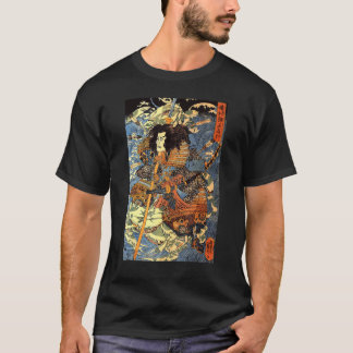 Japansk Retro-pil, skadad Samurai Riding Sea Cr T Shirt