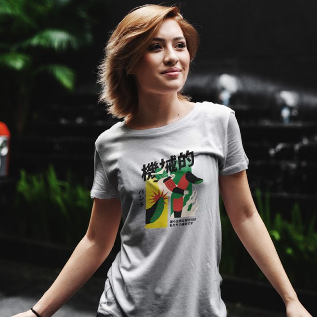 Japansk Robot Fighting T Shirt (Skapare uppladdad)