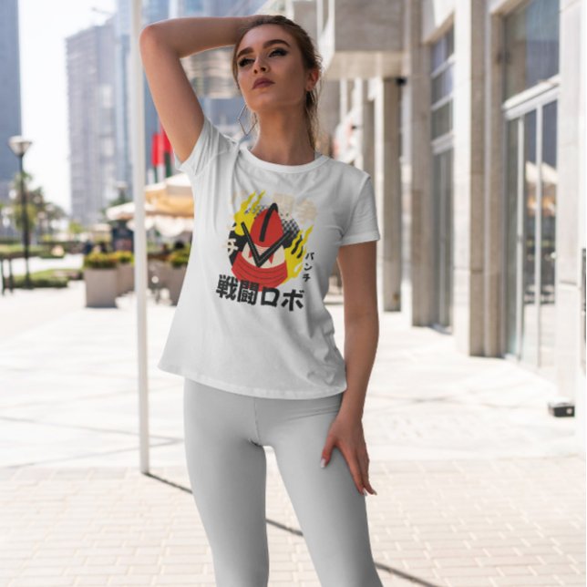Japansk robot med brand t shirt (Skapare uppladdad)