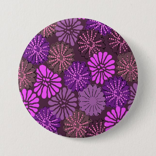 japansk rosa Button Knapp (Framsida)