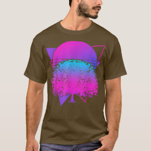 Japansk Rosa Flower Sakura 90s Art Vaporwave Cher T Shirt