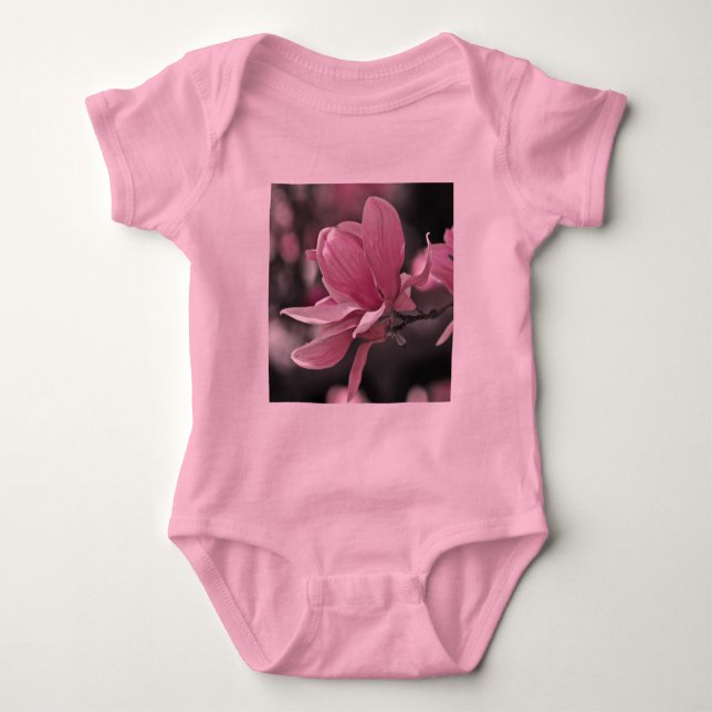 Japansk Rosa Saucer Magnolia Tee Shirt (Framsida)