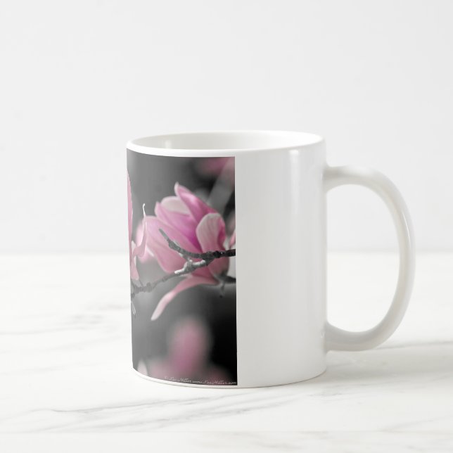 Japansk rosa skålmagnolia kaffemugg (Höger)