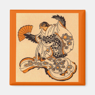 Japansk saga Tunga klippt Sparrow Magnet