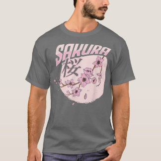 Japansk Sakura Cherry Blommar Art för japansk Cu T Shirt