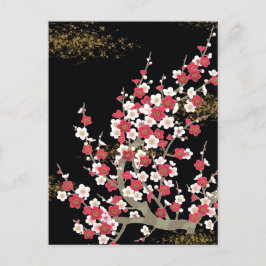 Japansk Sakura Cherry Blommar Fine Art Vykort