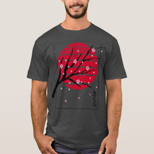 Japansk Sakura Cherry-Blommar T Shirt