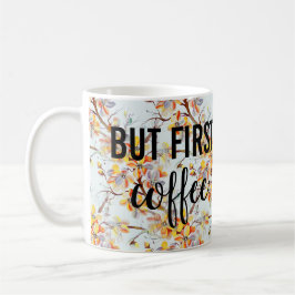 Japansk Sakura Cherry Träd Flowers Typography Kaffemugg