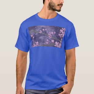 Japansk Sakura Flower BeSnyt Cherry Blommar Tr T Shirt