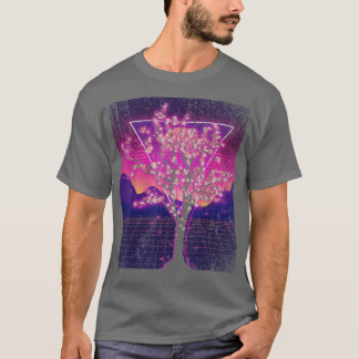 Japansk Sakura Flower Blommar 90s Vaporwave Cherr T Shirt