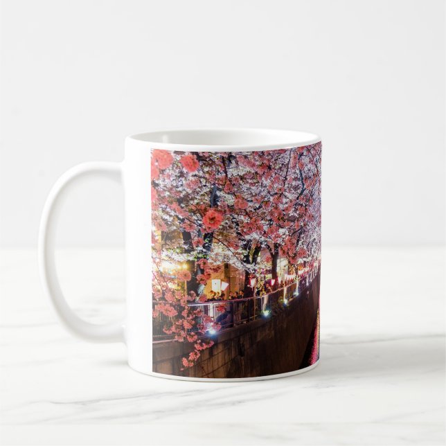 japansk sakura kaffemugg (Vänster)
