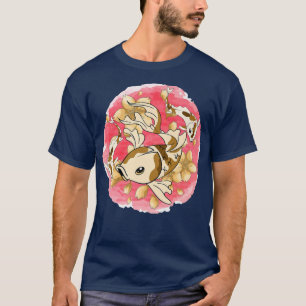 Japansk Sakura Nishikigoi Koi Fish Cherry Blommar T Shirt