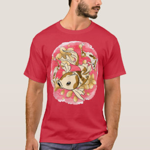 Japansk Sakura Nishikigoi Koi Fish Cherry Blommar T Shirt
