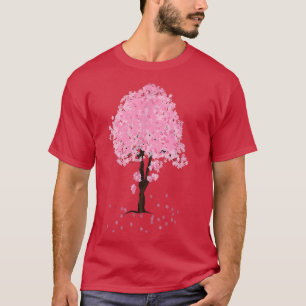 Japansk Sakura träd körsbärsanimerad blommar T Shirt