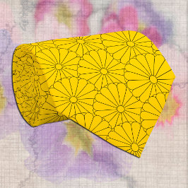 Japansk säl blommigt/Sol Mönster Neck Tie Slips