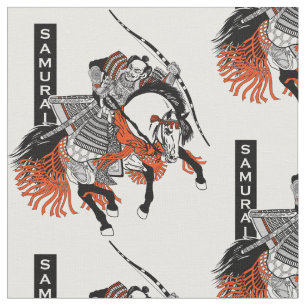 Japansk samurahorseman tyg