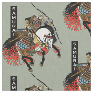 Japansk samurahorseman tyg