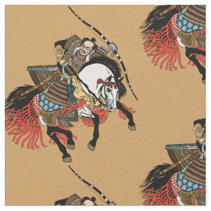 Japansk samurahorseman tyg