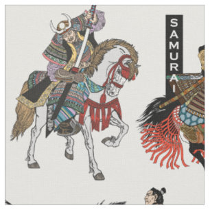 Japansk samurahorseman-väv tyg