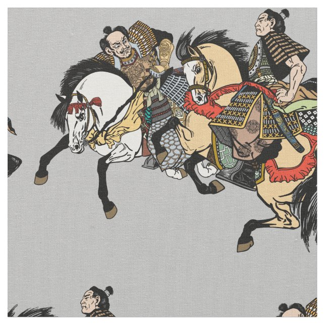 Japansk samurahorseman-väv tyg (Närbild)