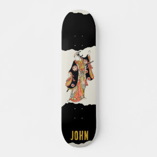 Japansk samurai Black Skateboard