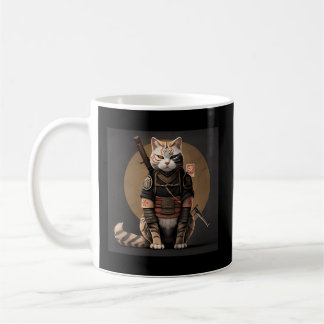 Japansk samurai Cat Kaffemugg