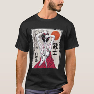 Japansk samurai Culture Scenery Sakura Cherry T Shirt