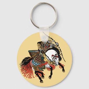 Japansk samurai horseman nyckelring