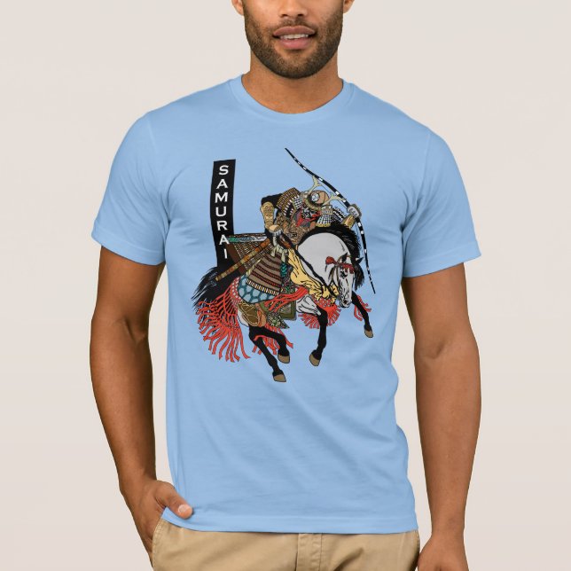 Japansk samurai horseman T-Shirt (Framsida)