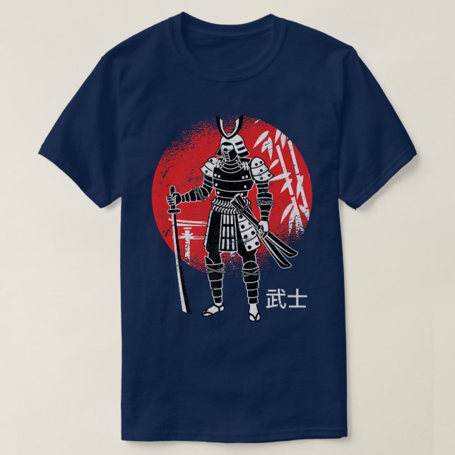 Japansk samurai Japan Sword Fighter Sword T Shirt (Design framsida)