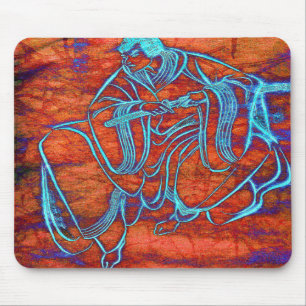Japansk SamuraiSwordsmankonst Mousepad Musmatta