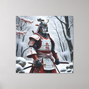 Japansk Samuraj canvastryck