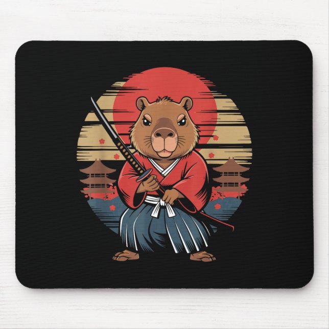 Japansk Samuraj Kapybara  Musmatta (Framsidan)