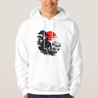 Japansk Samuraj-krigare Uppgående Sol Tröja | Aest Hoodie