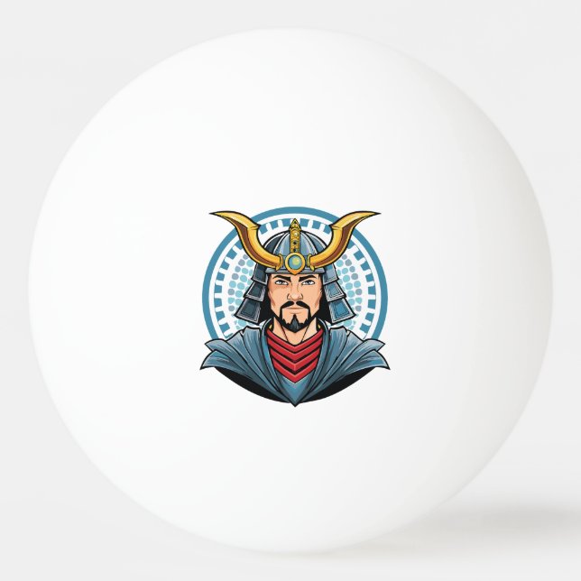 Japansk samuraj pingisboll (Framsidan)