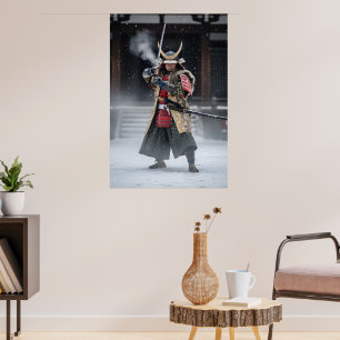 Japansk Samurajkrigare Poster