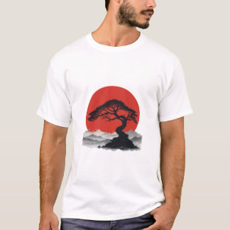 Japansk serenity Bonsai Silhouette T-Shirt