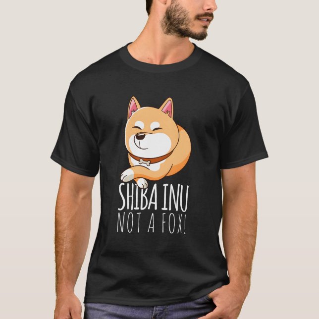 Japansk Shiba Inu Inte en Fox Kawaii-Hund T Shirt (Framsida)