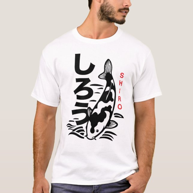 Japansk shiro Karp T-Shirt (Framsida)