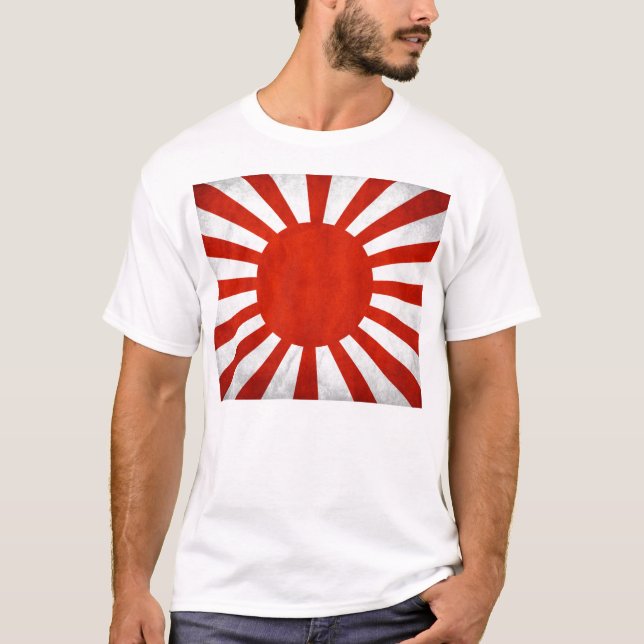 Japansk sjö- flaggaskjorta tee shirt (Framsida)