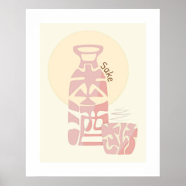 Japansk sjöskalk Kanji/Hiragana Ord Wall Art Poster