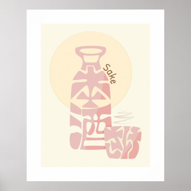 Japansk sjöskalk Kanji/Hiragana Ord Wall Art Poster (Framsidan)