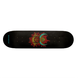 Japansk skateboard för samuraihjälmcoola