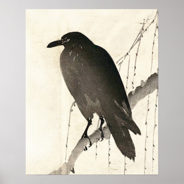 Japansk sketch av en räv poster (Framsidan)