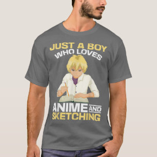 Japansk Sketching Manga Otaku Japan Kawaii Anime T Shirt