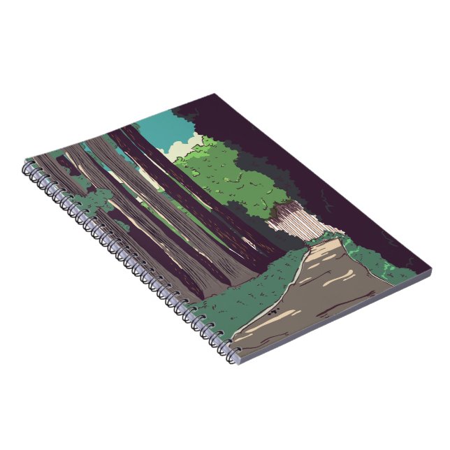 Japansk skog anteckningsbok (Högra Sidan)