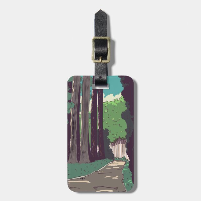 Japansk skog bagagebricka (Vertikal Framsida)