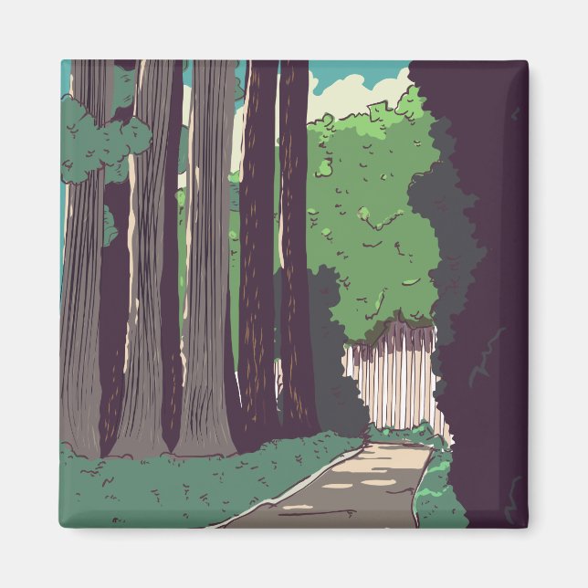 Japansk skog magnet (Framsidan)